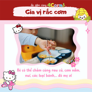Gia vị rắc cơm Hello Kitty - Santoni Nhật - Cho bé 12m+