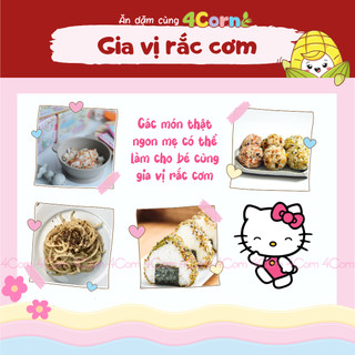 Gia vị rắc cơm Hello Kitty - Santoni Nhật - Cho bé 12m+