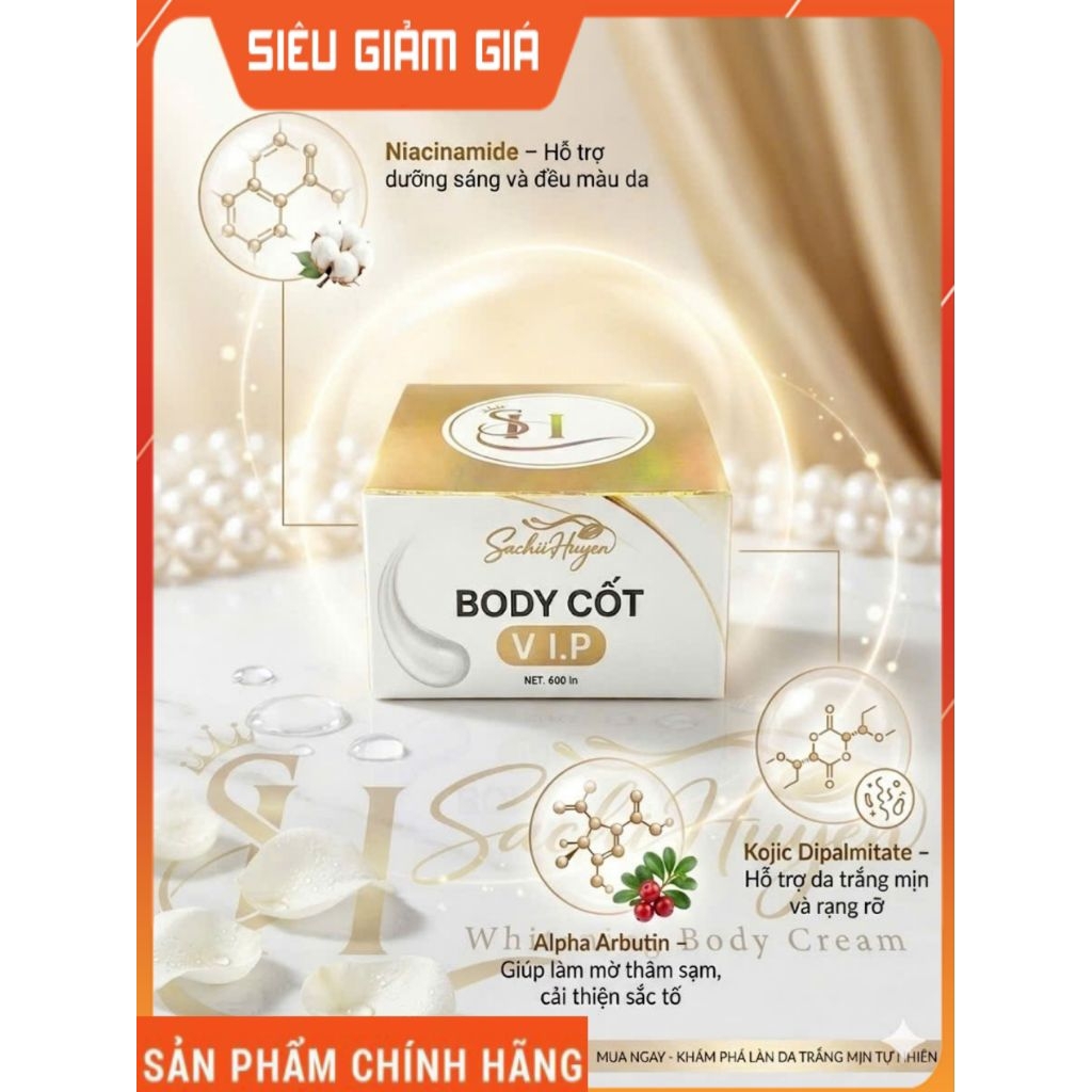 MỚI KEM BODY CỐT VIP SH [ Sachiihuyền ]