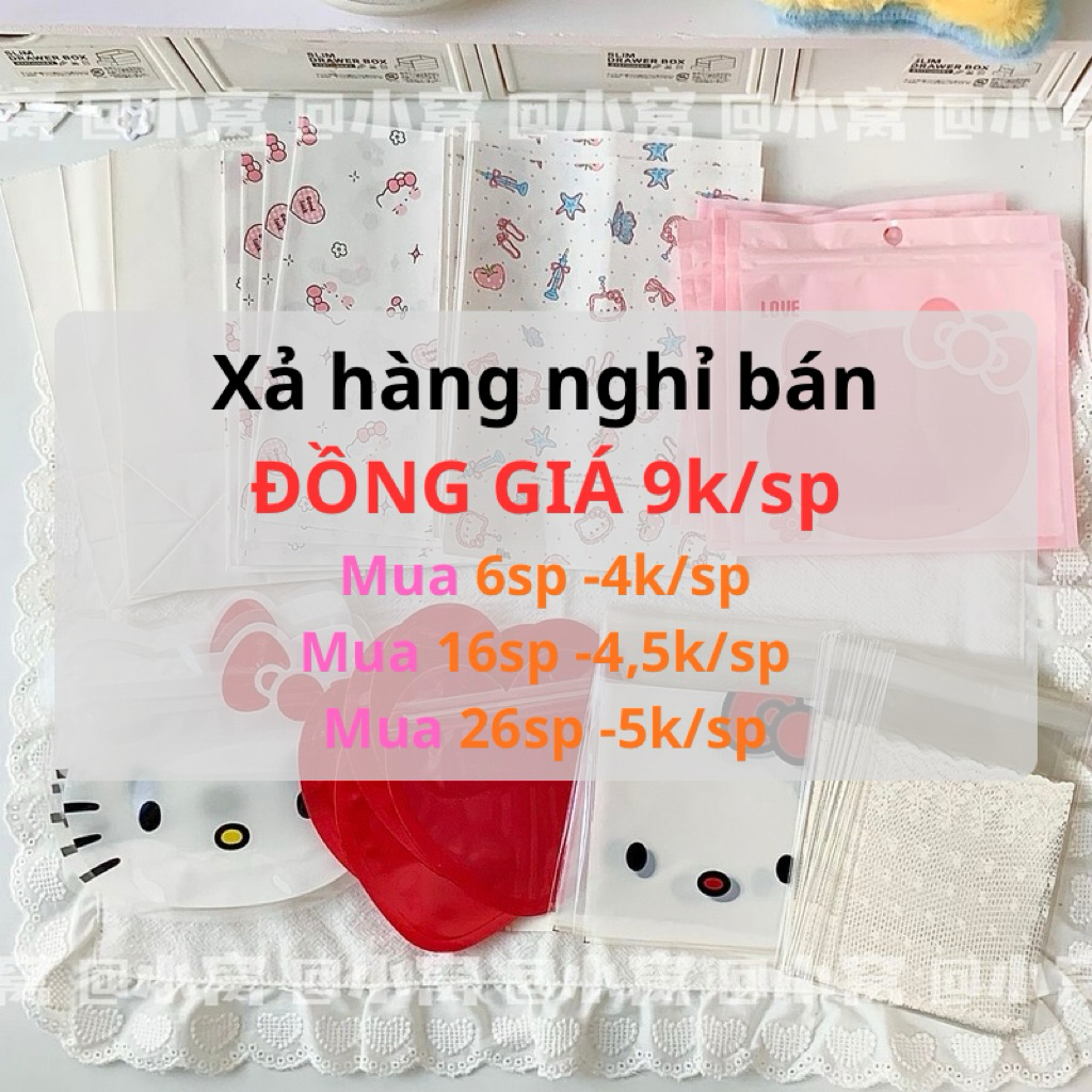 SALE 0,4$ Xả Hàng Nghỉ Bán Đồng Giá 9k Box Đồ Gói Tự Mix Đồ gói hàng Packing Order