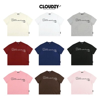 Áo thun boxy streetwear in chữ 100% cotton 250gsm áo phông form rộng nam nữ unisex local brand CLOUDZY JUST