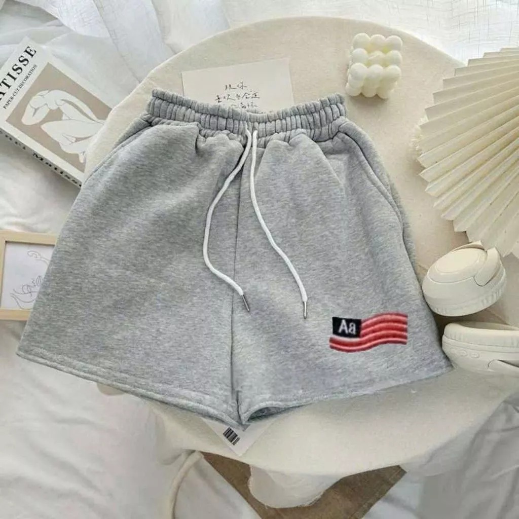 Quần ĐÙI nỉ short 2 da ép Hàn L1 dày dặn đứng form, trẻ trung năng động