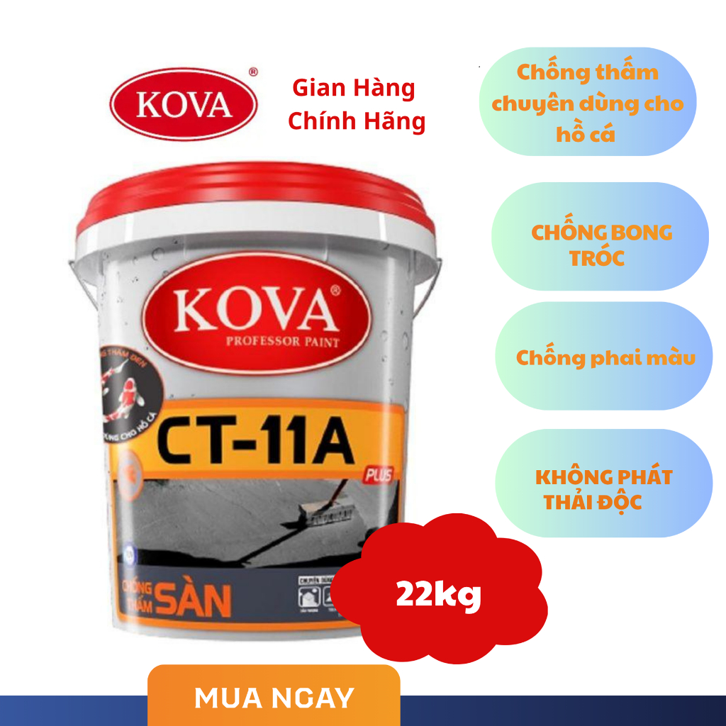 22Kg-Chất Chống Thấm Kova CT11A Sàn Chuyên Hồ Cá