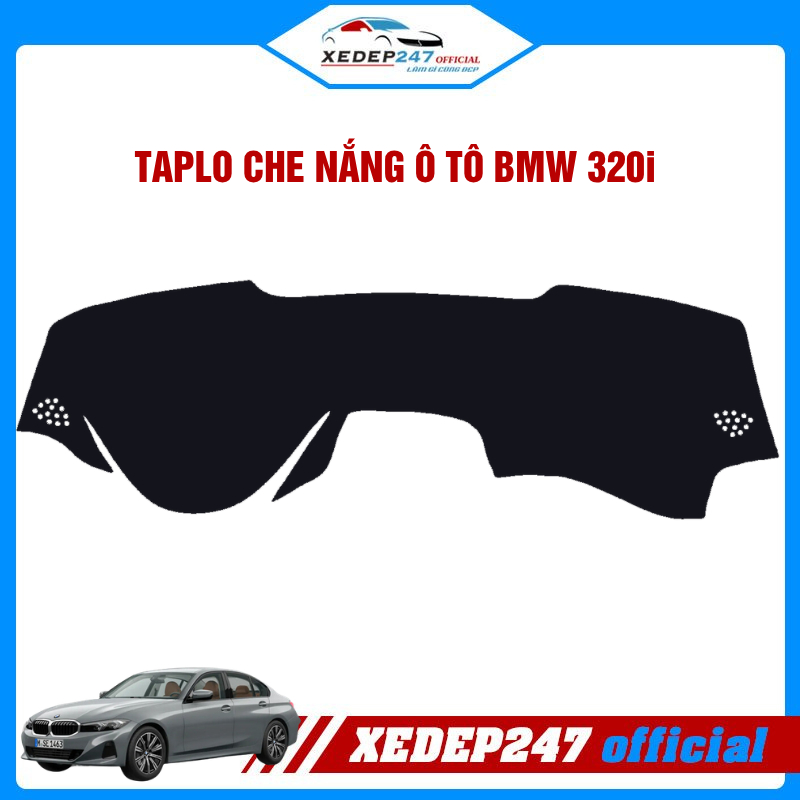 Thảm Taplo dành cho xe BMW 320i năm 2006 / BMW 320i GT năm 2016 chất liệu nhung cao cấp, ôm sát khôn