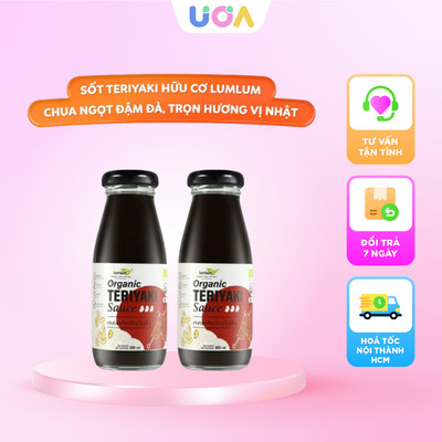 Sốt Teriyaki hữu cơ cho bé ăn dặm từ 12m+ Lumlum 200ml Organic Teriyaki Sauces