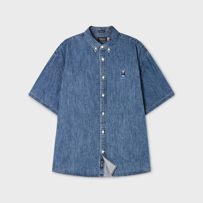 Áo Sơ Mi WHO.A.U Steve Denim Short Sleeve Shirts_WHYJG2512U