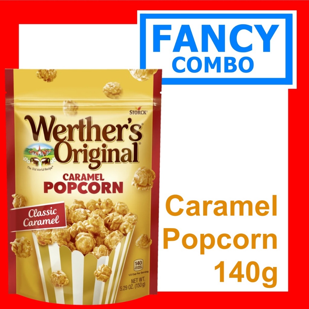 Bỏng ngô giòn với lớp phủ kem và caramel 74% Werther's Original Popcorn 140g