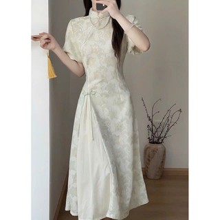 Váy Liền Cách Tân Mới Cổ Điển Kiểu Váy Sườn Xám Nhẹ Nhàng Ngọt Ngào Mùa Hè Mới