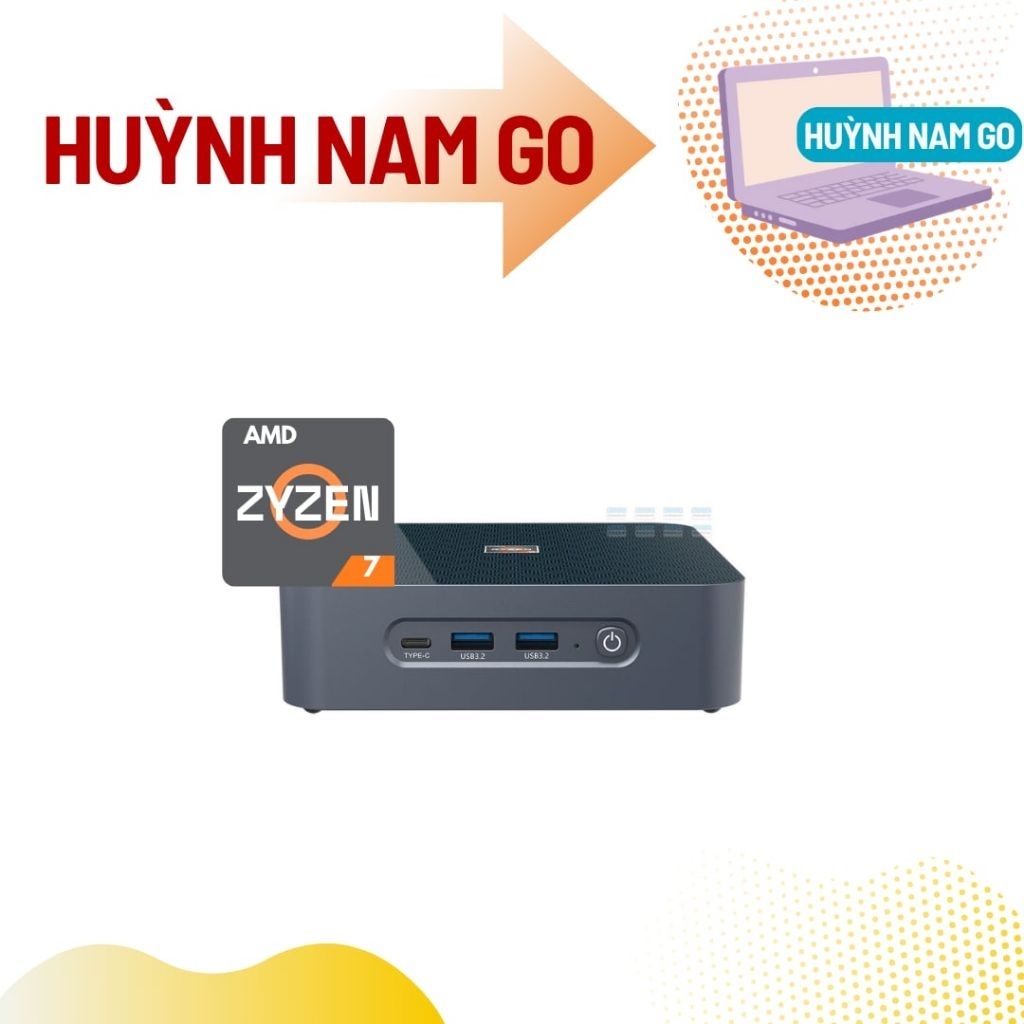 Mini PC Morefine S500 Ryzen 7 7430U Barebone New BH 12 Tháng.