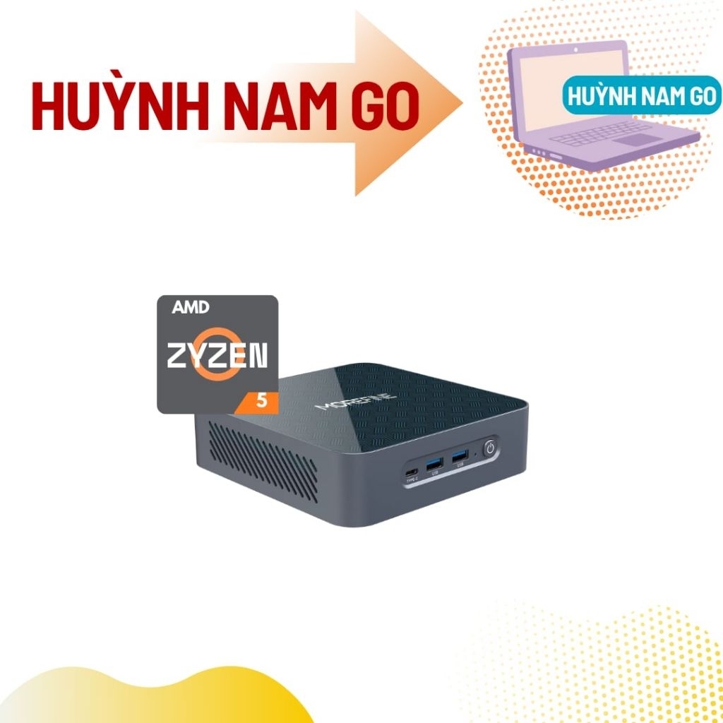 Mini PC Morefine S500 Ryzen 5 5600H Barebone New BH 12 Tháng.
