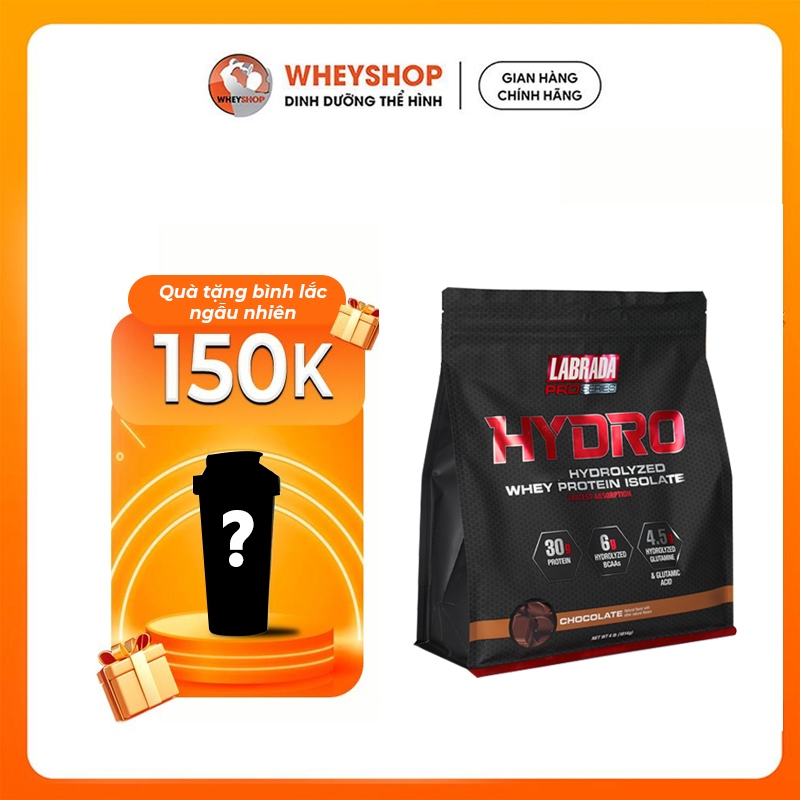 Sữa Dinh Dưỡng Labrada Hydrolyzed Whey Protein Isolate (Pro Series) - 4lbs - 45 Servings - Hỗ Trợ Ph