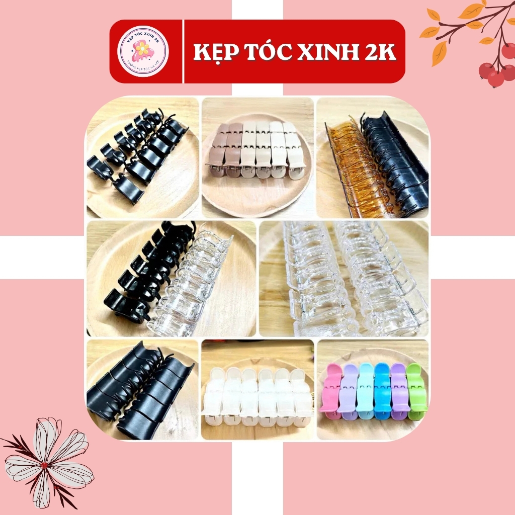 Set kẹp tóc nữ tổng hợp nhiều mẫu xinh, kẹp tóc càng cua Hàn Quốc - Kẹp tóc xinh 2k