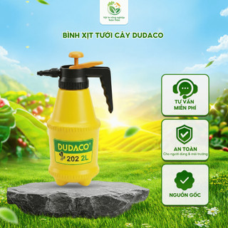 Bình Xịt Tưới Cây thương hiệu DUDACO 2 Lít - Bơm nhẹ tay, điều chỉnh phun sương hoặc tia, bền bỉ.