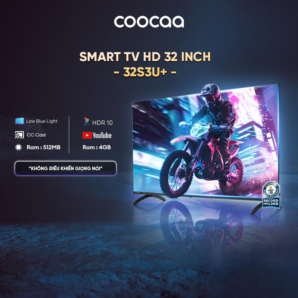 Smart TV HD Coocaa 32 Inch Wifi - Model 32S3U+