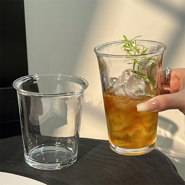 Ly  Thủy Tinh Trong Suốt 360ml – Phù Hợp Quán Cafe & Gia Đình mã 9012