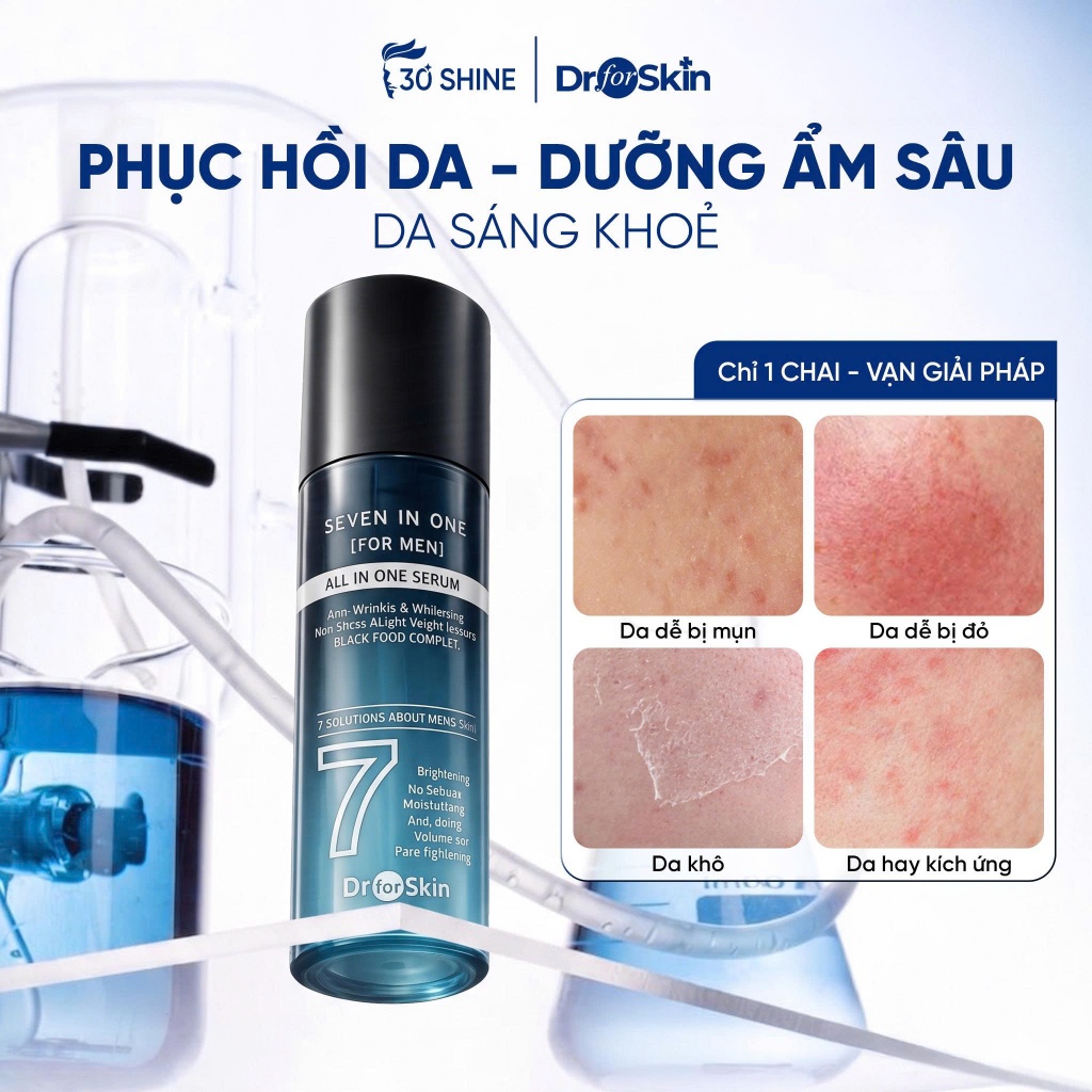 Tinh chất dưỡng da nam Dr.FORSKIN 120ml - Serum 7IN1 Dưỡng ẩm mùa khô