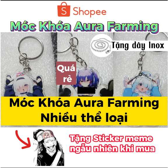 Móc Khóa Keychain Vô Tri (Tặng Sticker)
