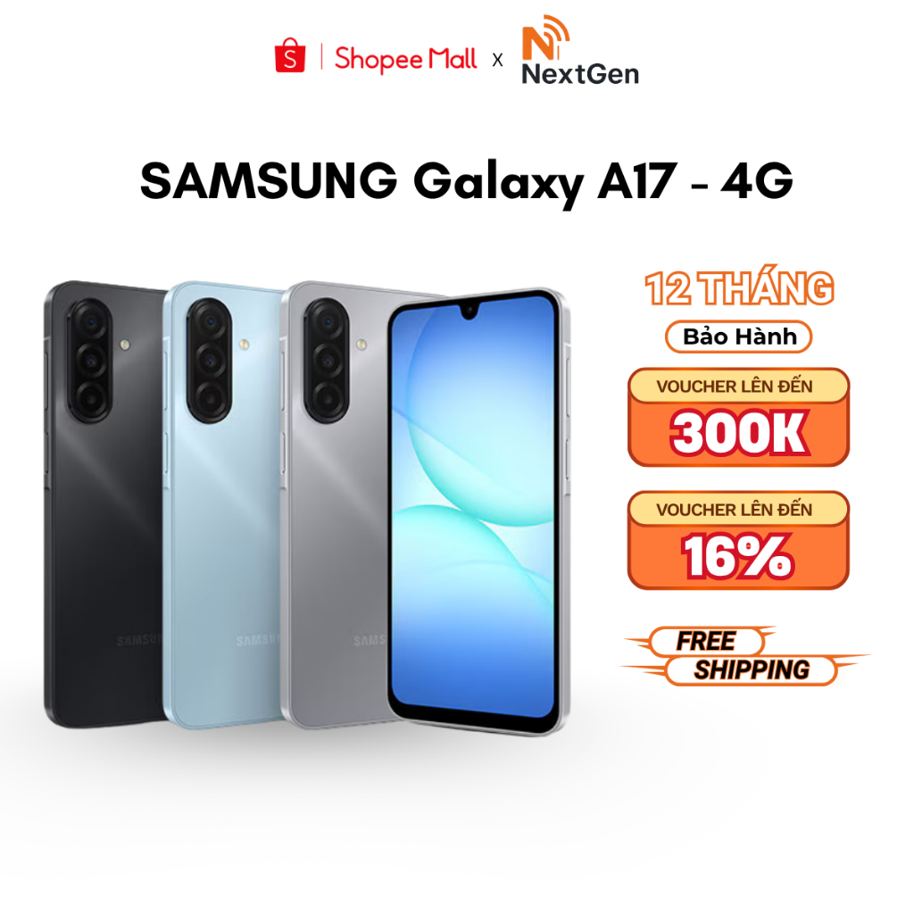 (Nguyên Seal) Điện thoại Samsung Galaxy A17 (8GB + 128GB) - Hàng Chính Hãng Bảo Hành 12 Tháng