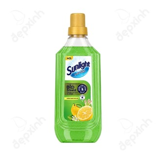 Chai Nước Lau Sàn Sunlight Thiên Nhiên Chiết Xuất Chanh Yuzu & Tinh Dầu Sả 1kg