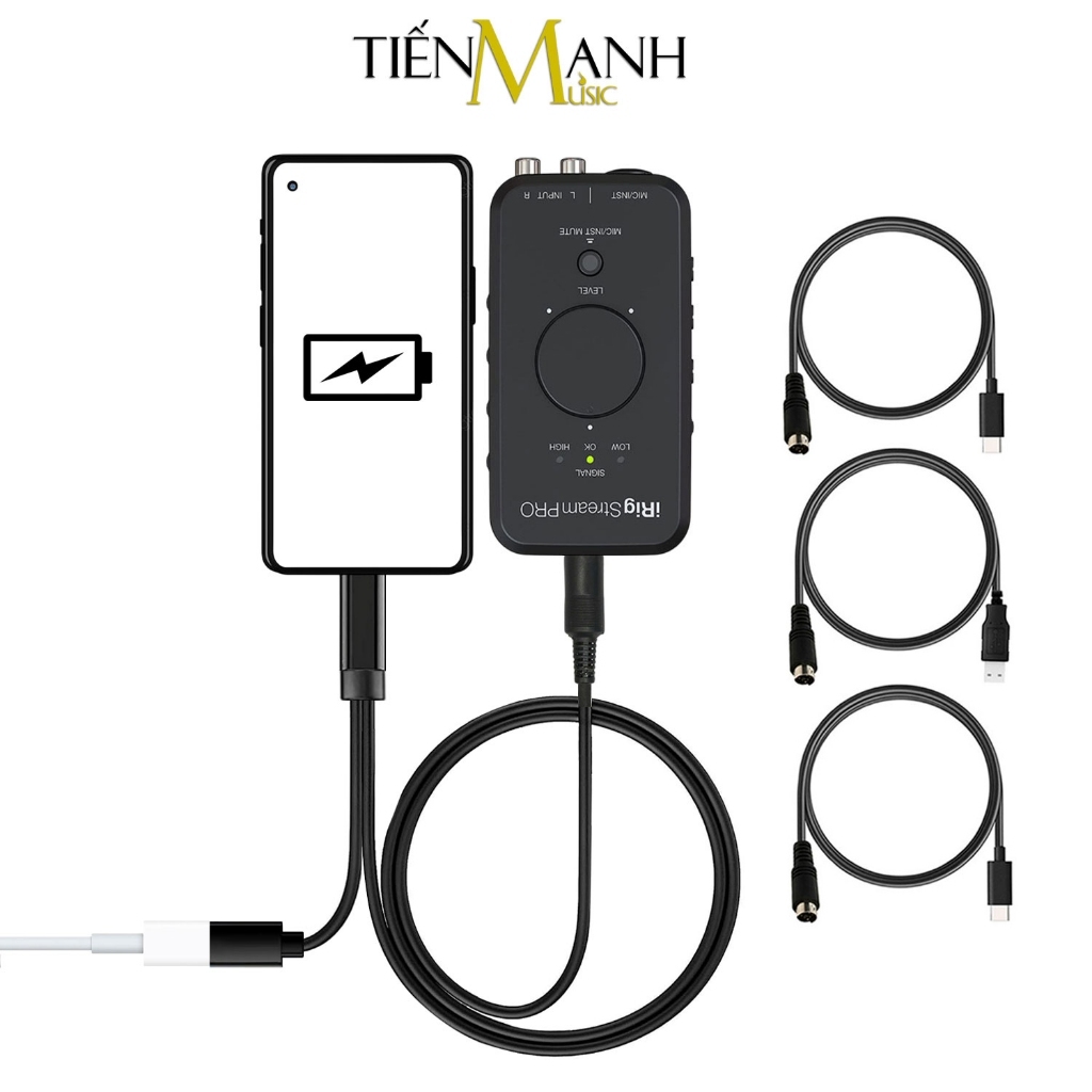 [Chính hãng] Box Live IRIG STREAM PRO Kèm Cáp Sạc - Thiết Bị Thu Âm, Livestream Điện Thoại IK Multim