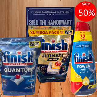Viên rửa bát Finish Quantum Ultimate plus 85 viên, 40, 60, 100 viên finish quantum cho Máy rửa bát