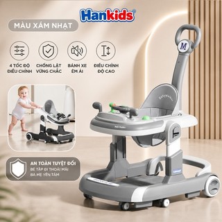 Xe Tập Đi Trẻ Em Có Tay Đẩy 611 Bàn Ăn Dặm, Có Nhạc Đèn, Bánh Xoay 360° HanKids