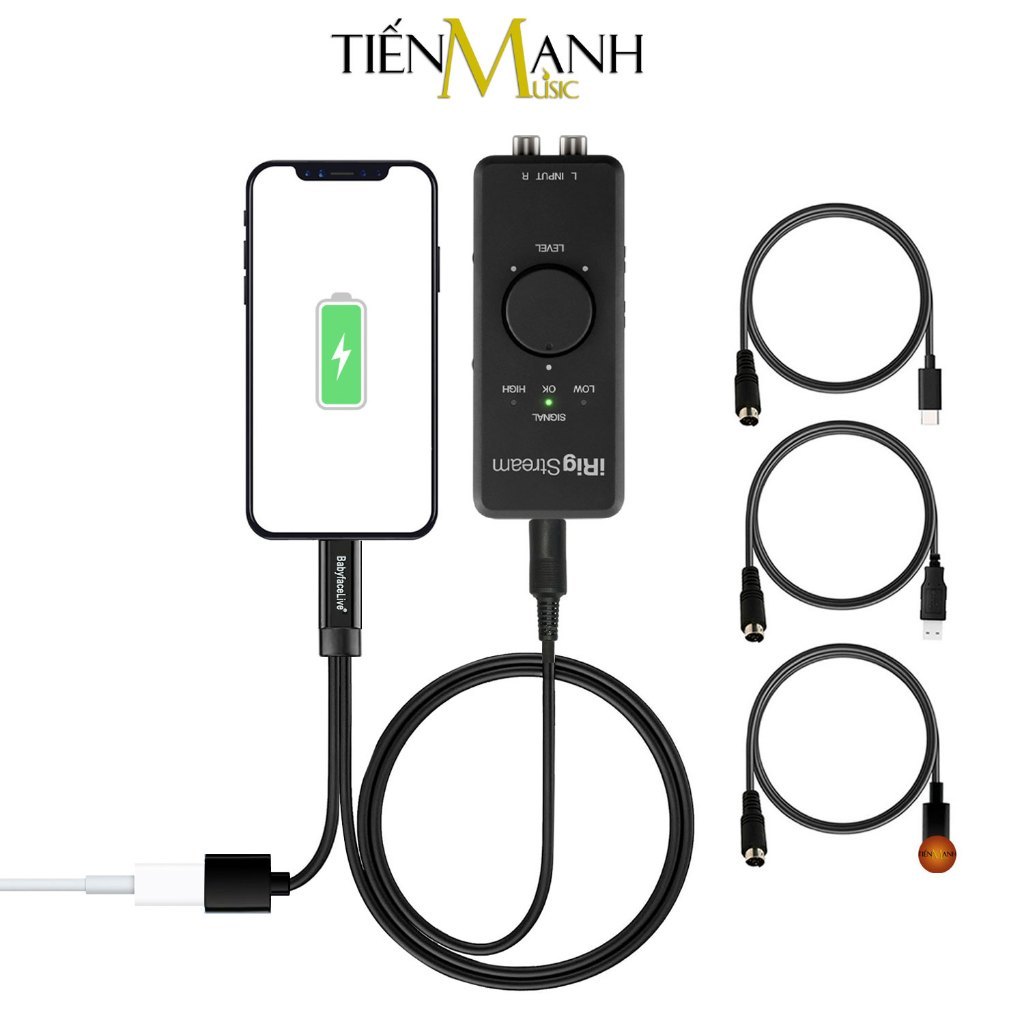 [Chính hãng] Box Live iRig Stream Stereo Kèm Cáp Sạc - Thiết Bị Thu Âm, Livestream Điện Thoại IK Mul