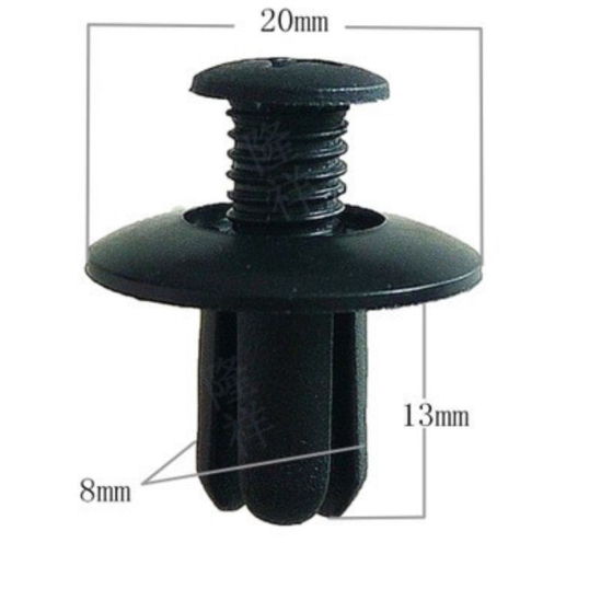 Bộ 20 Ốc Vít Nhựa đinh tán Phụ Tùng Xe Ô Tô 8mm chốt vít nở [ Vít nhựa ] Bộ vít nở nhựa, chốt nở nhự