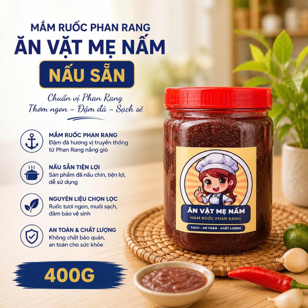 400g MẮM RUỐC PHAN RANG [ sẵn gia vị ]