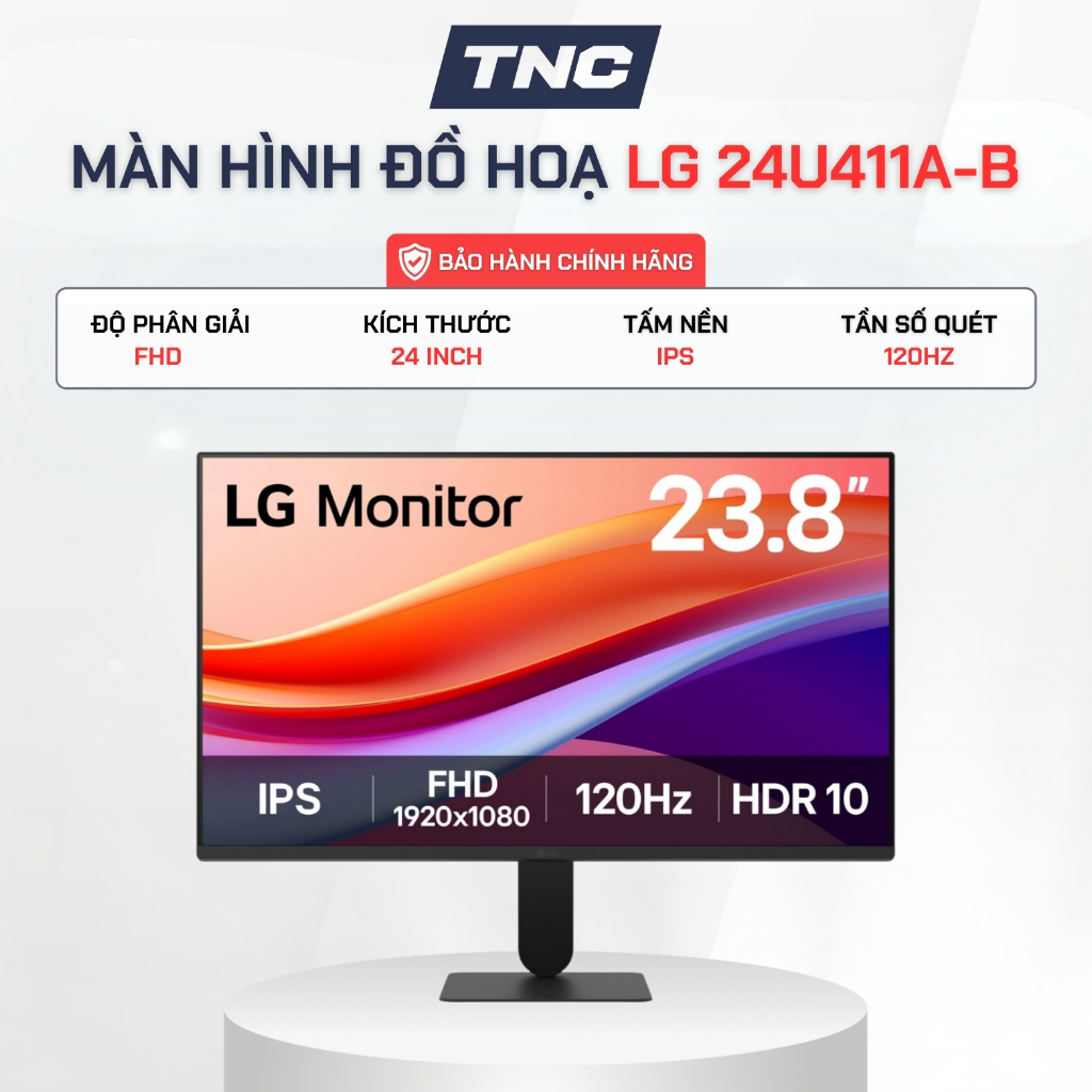 Màn Hình Đồ Hoạ LG 24U411A-B 24 Inch/ IPS/ FHD/ 120Hz/ 1ms - Bảo Hành 24 Tháng - TNC STORE | BigBuy360 - bigbuy360.vn