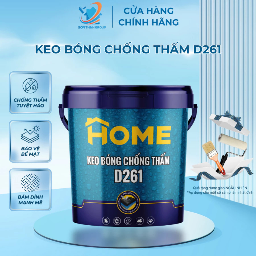 [18kg] Keo Bóng Chống Thấm D261 Home - Giải Pháp Bảo Vệ Tường, Nền Và Mái Bền Vững