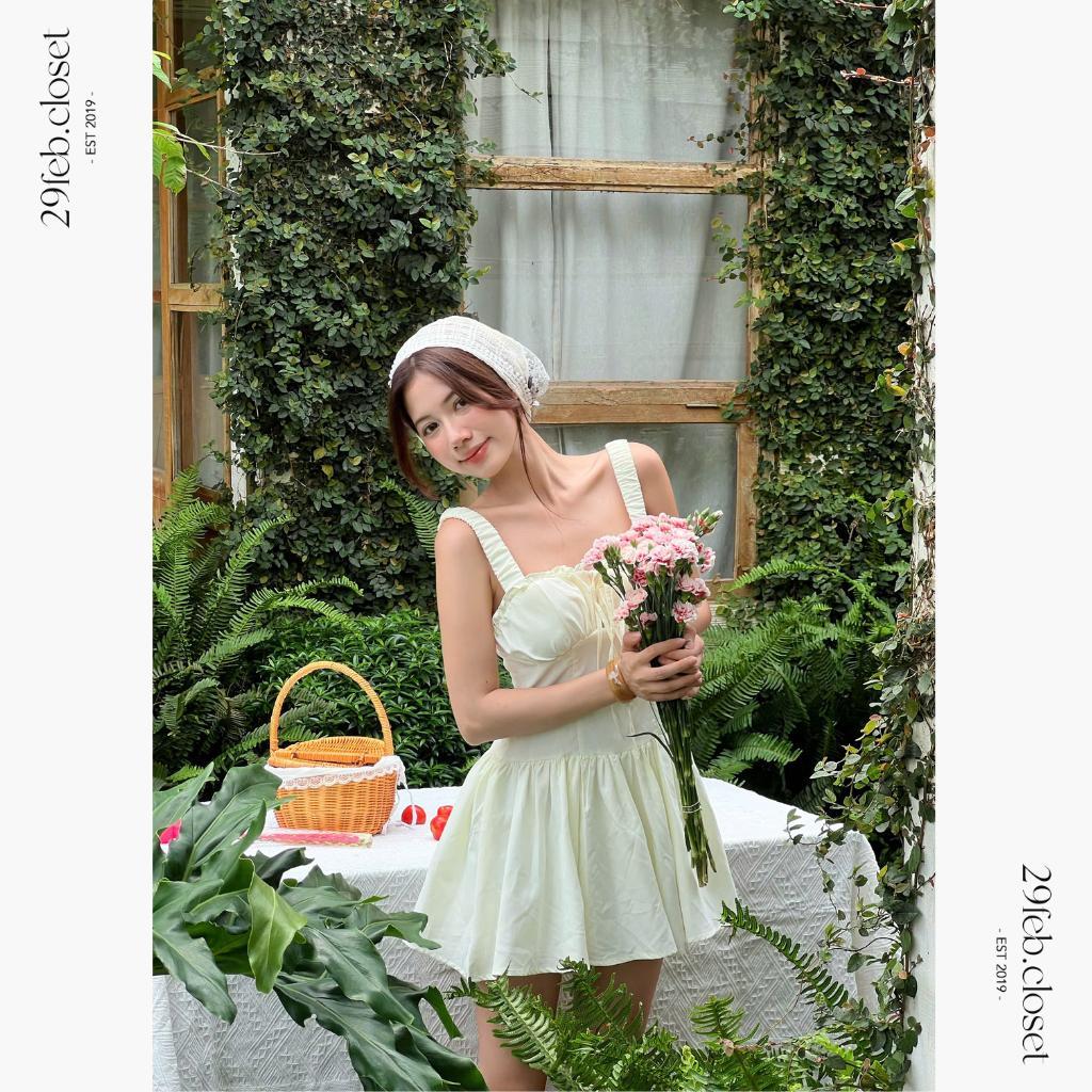 Váy xòe hai dây nhún ngực dễ thương, Váy hai dây dễ thương dành cho mùa hè - 29feb.closet - V252 | BigBuy360 - bigbuy360.vn