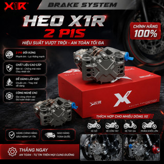 Heo Dầu X1R MT3 2 Pis Cho Xe Máy - Heo Phanh 2 Piston CNC Gắn Nhiều Dòng Xe