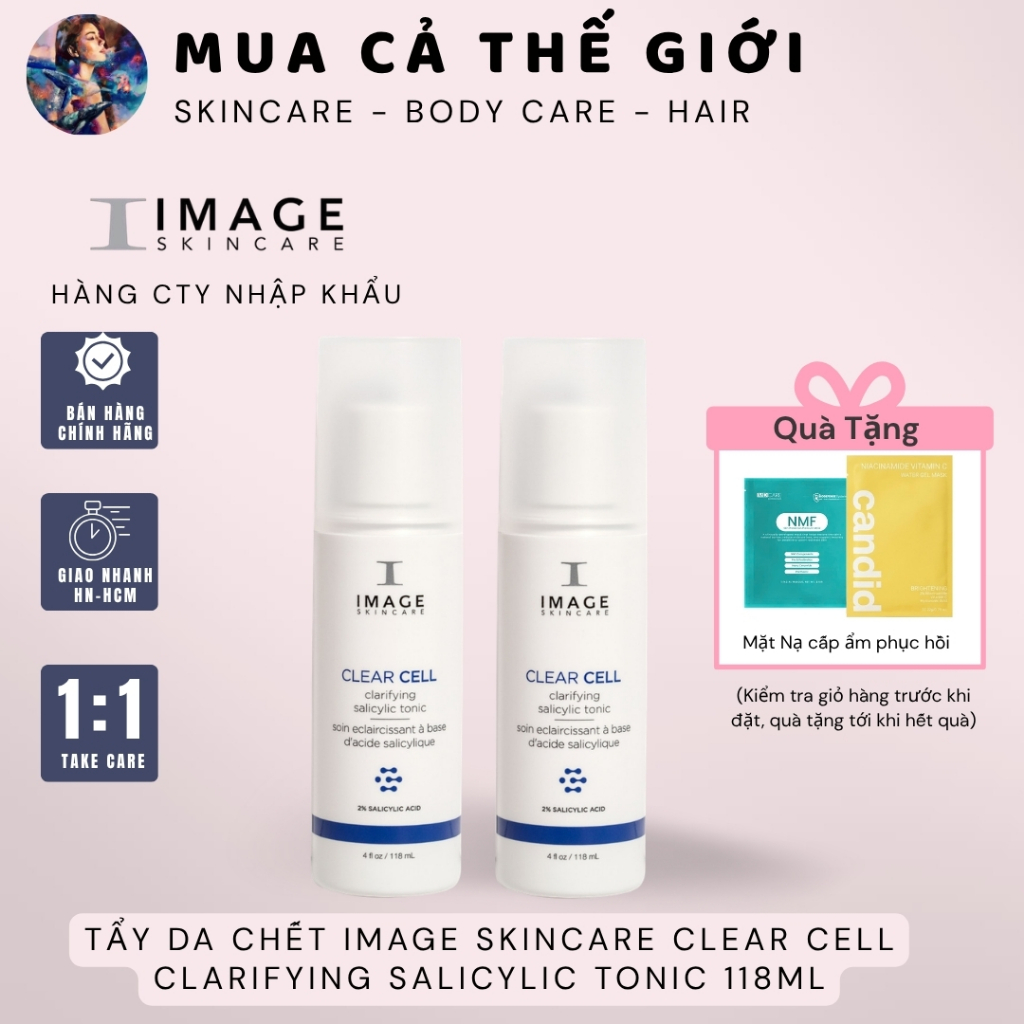 [HÀNG CÔNG TY] Tẩy da chết IMAGE Skincare CLEAR CELL Clarifying Salicylic Tonic 118ml | Toner BHA & 