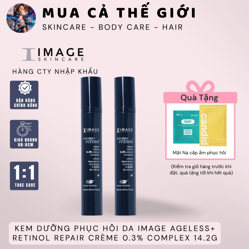 [HÀNG CÔNG TY] Kem Dưỡng Phục Hồi Da Image Ageless+ Retinol Repair Crème 0.3% Complex 14.2g