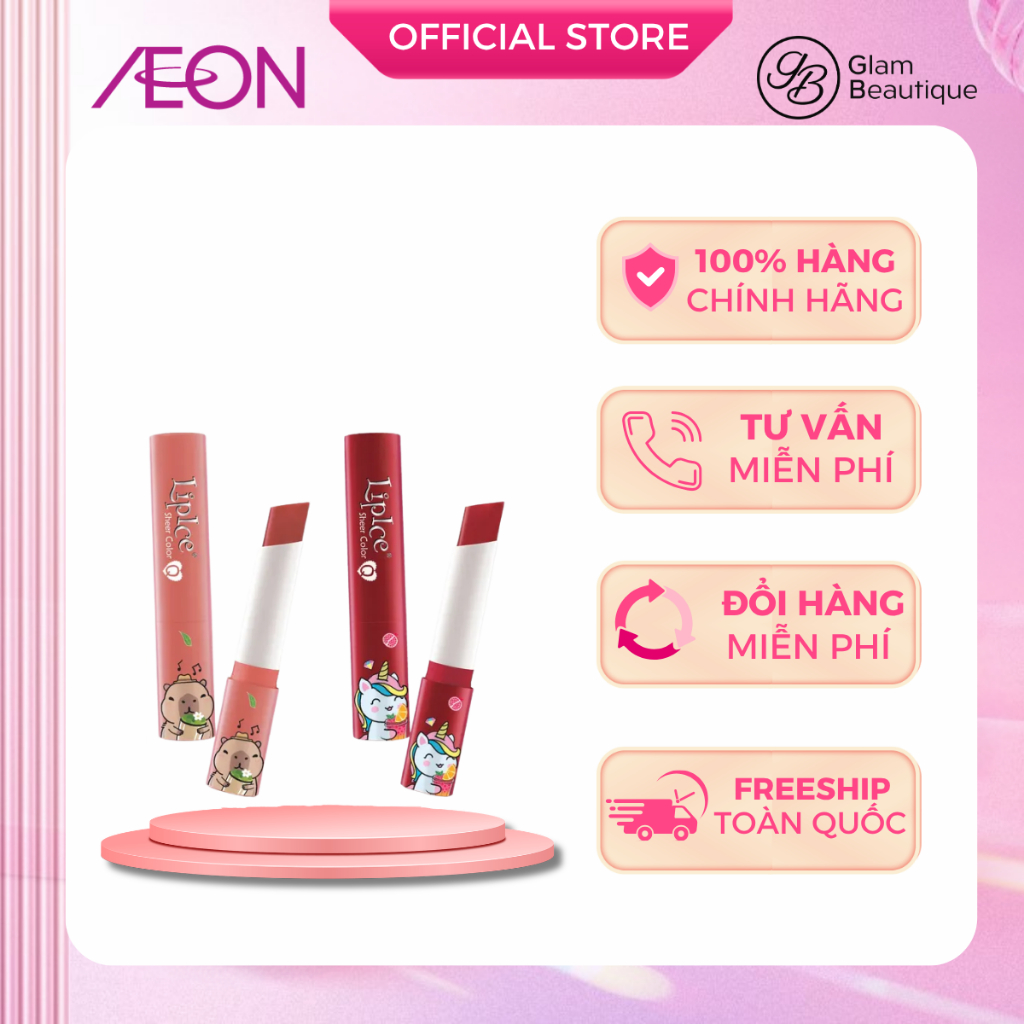 Son Dưỡng LipIce Sheer Color Q 2.4g (Fruity Tea / Oolong Jasmine Tea) - Glam Beautique