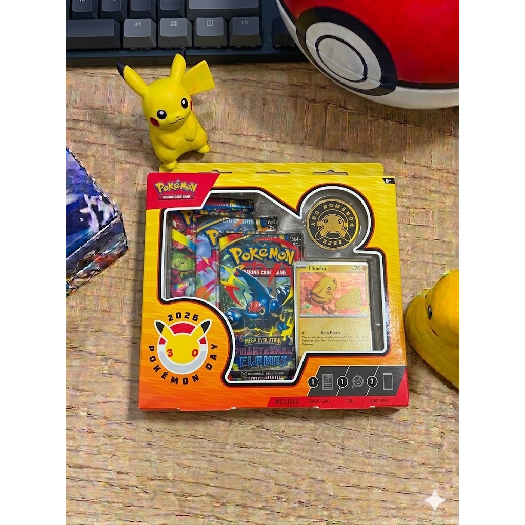 Pokemon Day Collection 2026 chính hãng/ Booster Box Seal/ Thẻ bài Pokemon sưu tầm/ Funny