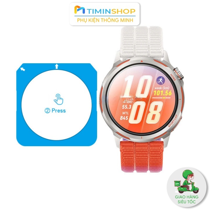 Dán cường lực cho Huawei Watch GT Runner 2/ GT Runner - Alumina cao, khung định vị