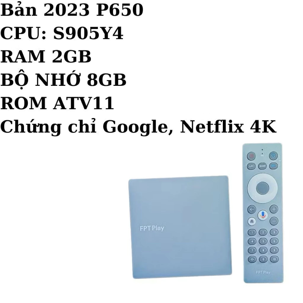 TV BOX FPT Play P650 - Xem miễn phí truyền hình, đá banh, Youtube trọn đời