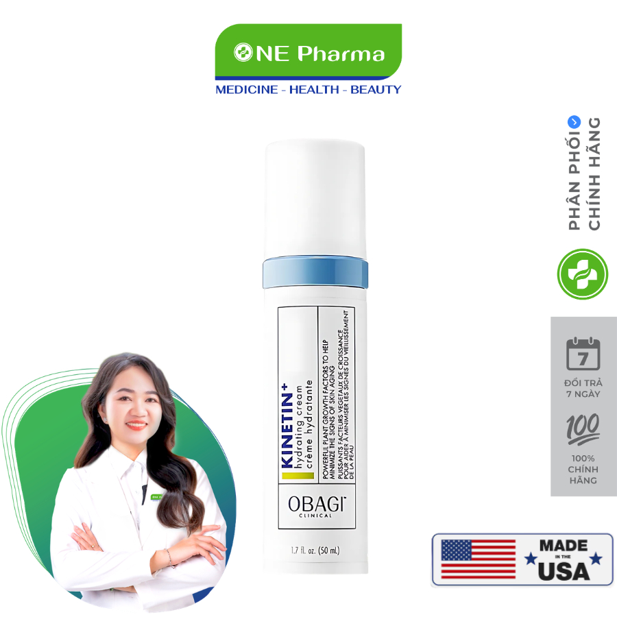 Kem Dưỡng Obagi Clinical Kinetin+ Hydrating Phục Hồi Làm Dịu Nhẹ Da - 50ml