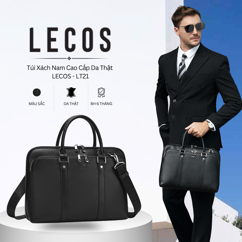Túi Xách Nam Cao Cấp Da Thật Lecos - LT21