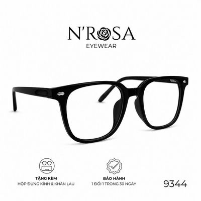 Gọng Kính N’ROSA 9344 – Form Vuông Bầu Thời Thượng, Nhựa Acetate Cao Cấp, Phối Màu Ombre Độc Đáo