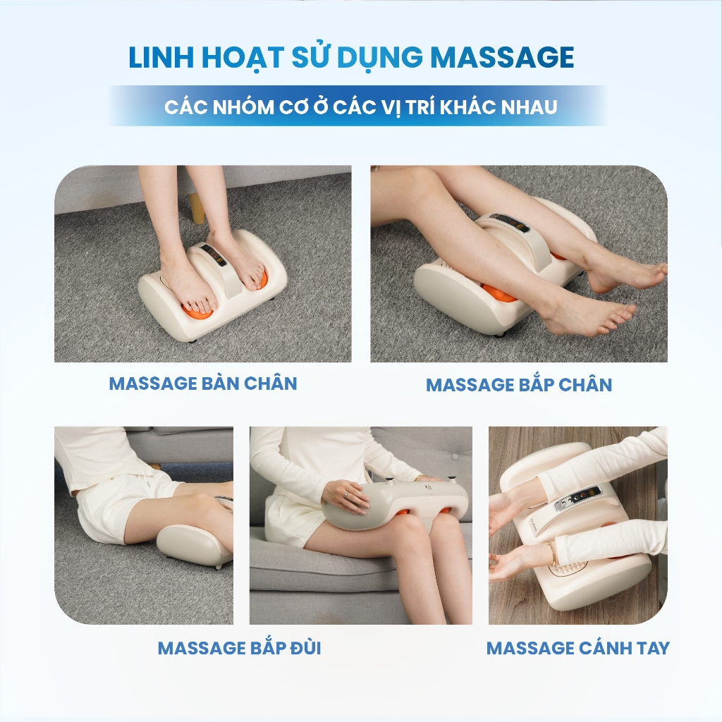Máy Massage Bàn Chân BUMAS M15 -  Máy Massage Chân Rung Bấm Huyệt - Giảm Đau Gót Chân, Gan Bàn Chân | BigBuy360 - bigbuy360.vn