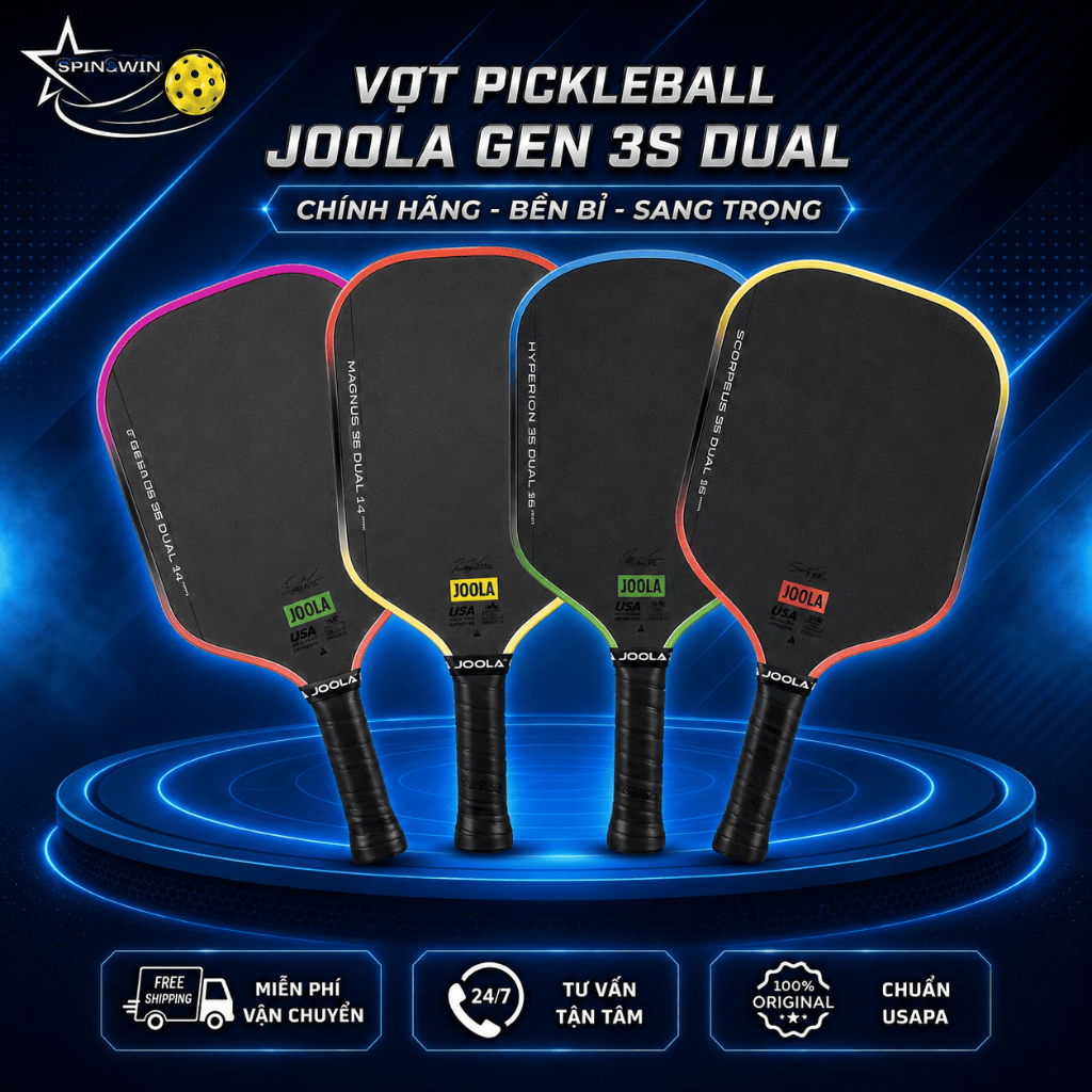 [CHÍNH HÃNG] Vợt Pickleball Joola Gen 3S Dual 2025 Chính Hãng – Công Nghệ Lõi Kép Dual Core, Sweet S