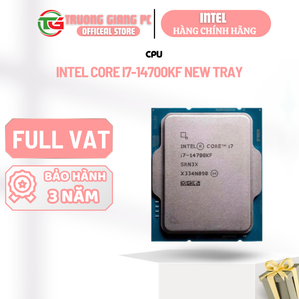[CTY FULL VAT] CPU Intel Core i7-14700KF Tray - NEW CHÍNH HÃNG BẢO HÀNH 36 THÁNG