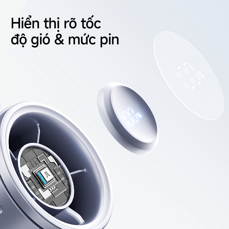 【Mới】Quạt cầm tay JisuLife 9S mini nhỏ gọn gió mạnh pin 22h màn hình LED vỏ điện sắc hiện đại ngoài trời để bàn dạo phố | BigBuy360 - bigbuy360.vn