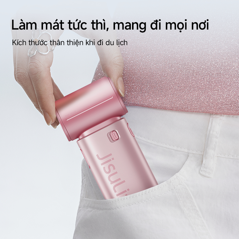 【Mới】Quạt cầm tay JisuLife 9S mini nhỏ gọn gió mạnh pin 22h màn hình LED vỏ điện sắc hiện đại ngoài trời để bàn dạo phố | BigBuy360 - bigbuy360.vn