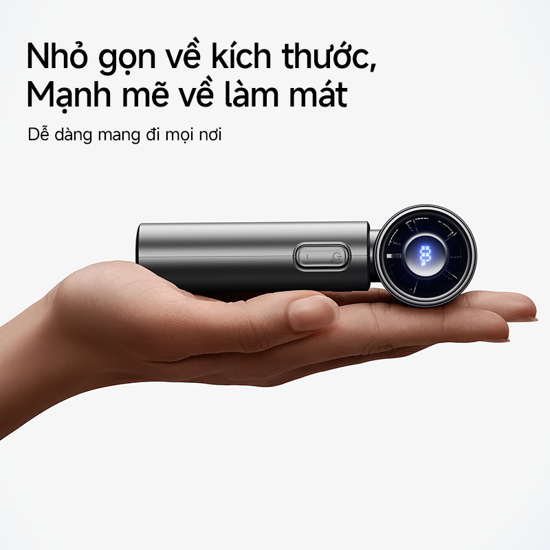 【Mới】Quạt cầm tay JisuLife 9S mini nhỏ gọn gió mạnh pin 22h màn hình LED vỏ điện sắc hiện đại ngoài trời để bàn dạo phố | BigBuy360 - bigbuy360.vn
