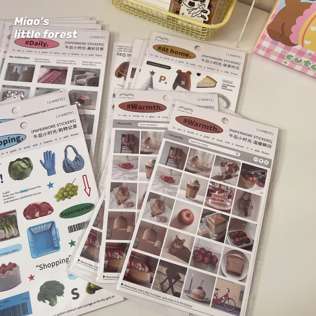 Sticker Papermore aesthetic - Miao's Little Forest