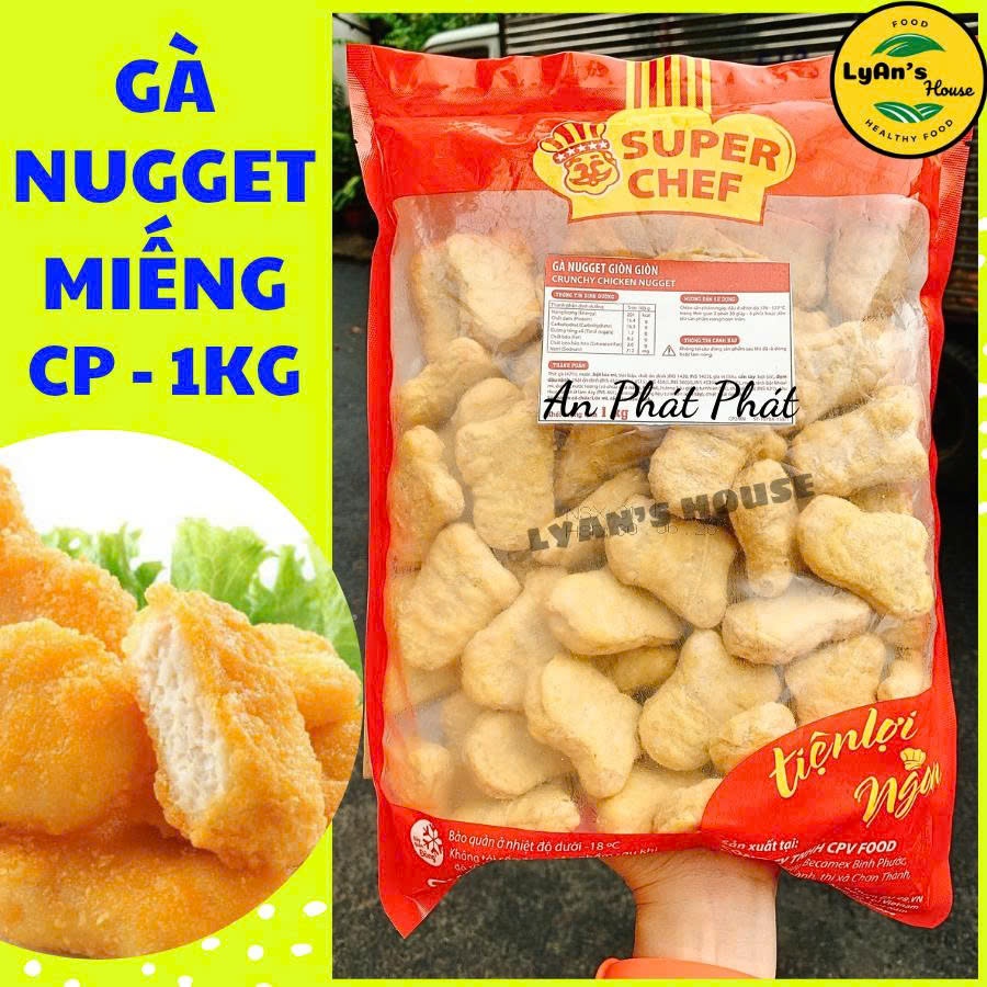 (Hỏa tốc HCM) GÀ NUGGET MIẾNG CP 1kg CHIÊN GIÒN Gà rán CP Ngon như KFC ăn vặt viên chiên An Phát Phá